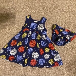 Hanna Andersson Blue Fireworks Kids Dress